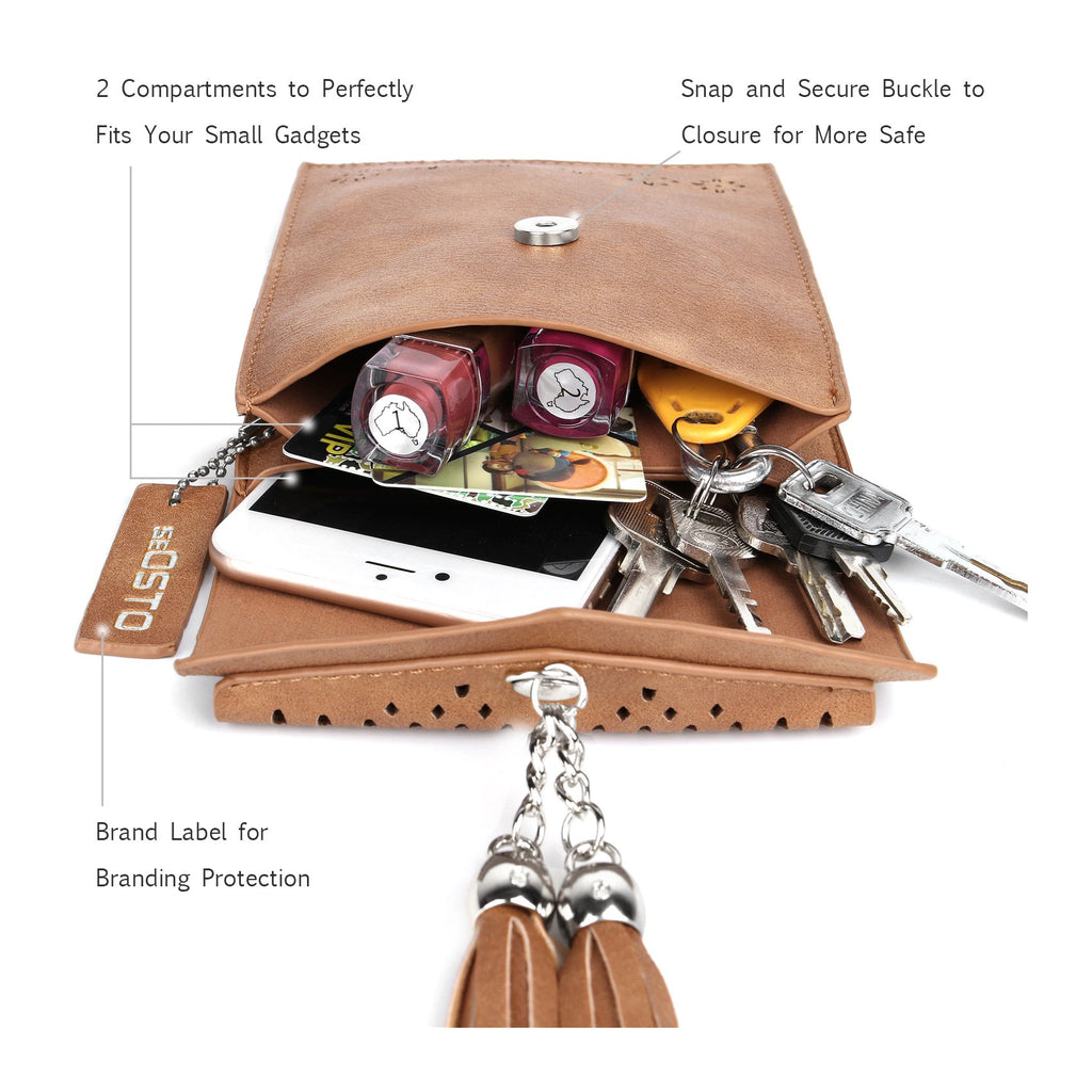 seOSTO Small Crossbody Bags for Women, Tassel Purse, Gifts for Teen Girls