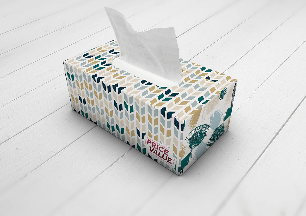 Price Value Facial Tissues boxes 230 Sheets Per Box 8 Boxes. Premium Soft Gentle and Durable in A Stylish Box - 1,840 Sheets