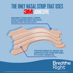 Breathe Right Nasal Strips, Extra Strength Tan Nose Strips, Drug-Free Nasal Congestion Relief for Better Breathing, Help Relieve Snoring, Caused by Colds & Allergies, Deviated Septum, 44ct