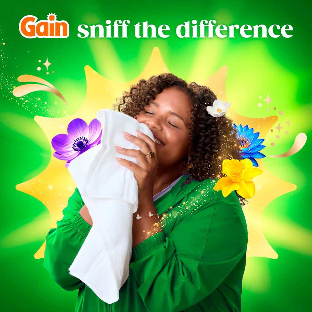 Gain Plus Flings Liquid Laundry Detergent Pods, Gain's Best Clean, All-In-One Pacs, Moonlight Breeze Scent, 45 Count