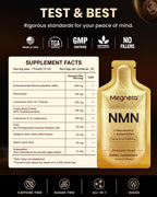 MEGNETA NMN 600mg Liposomal Liquid Pouches with Resveratrol 150mg, PQQ, CoQ10 & Astaxanthin-High Absorption NAD+ Supplement for Cellular Energy, Healthy Aging & Longevity - Vegan - 30 Servings