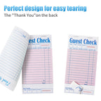 ZPARIK 6 Pack Guest Checks Books, Server Note Pads, Pink