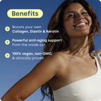 Biosil Collagen Booster Supplement - 180 Original Capsules - Patented ch-OSA Activator for Skin, Hair, Nails & Joints - Supports Natural Production - 90-Day Supply