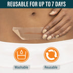 NUVADERMIS Silicone Scar Sheets for Surgical Scars - 120" x 1.5" Roll - Medical Grade Silicone Scar Tape and Face Tape for Wrinkles, Keloid Scars, and Hypertrophic Scars - Reusable - 1 Pack