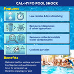 In The Swim Chlorine and Shock Bundle for Sanitizing Swimming Pools – Includes 5 Pound Bucket of 3 Inch Stabilized Chlorine Tablets and 6 x 1 Pound Bags of 68% Cal-Hypo Pool Shock