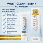LIVFRESH Toothpaste Gel, Clinically Proven to Remove Plaque 250% Better, Does Not Irritate Gums, Reduces Tartar Buildup, Mild Peppermint