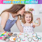 leitait Girls Toys Bracelet Making Kit -3400pcs Charm Jewelry Making Kit Supplies,Unicorn/Mermaid Crafts Birthday Christmas Gifts for Girls Ages 5 6 7 8 9 10 11 12 Years Old
