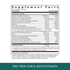 Michael's Health Naturopathic Programs Pre-Teen Girls - 60 Vegetarian Tablets - Daily Multivitamin for Healthy Growth & Development - Kosher - 30 Servings