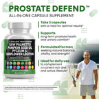 Clean Nutraceuticals Saw Palmetto Pumpkin Seed Oil Pygeum Sunflower Lecithin Stinging Nettle Cranberry - Prostate Supplements for Men with Lycopene - 90 Caps