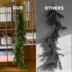 CLEANGOR 2Pcs 6FT Norfolk Pine Garlands for Christmas Decorations Indoor