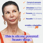 Wrinkles Schminkles Mouth & Lip Wrinkle Patch, 1-Pack, Reusable Hypoallergenic Medical Grad Silicone Smile Line Patches, Anti Wrinkle Sleep Patches for Lip Wrinkle Prevention
