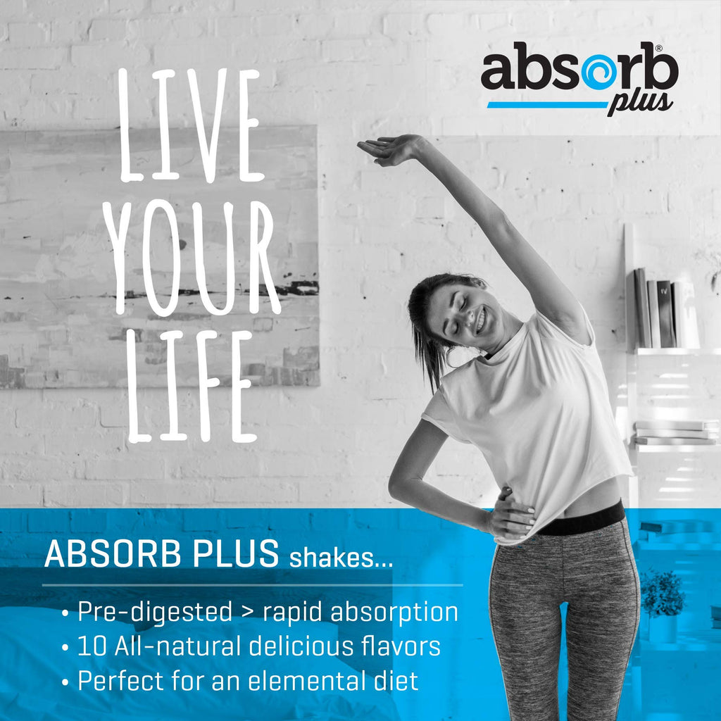 Absorb Plus Isolate Protein - Diet Supplement for Improved Gut Health, Extra Nutritional Support, Non-GMO, Gluten-Free, Lactose-Free, Casein-Free (100 g, Unsweetened Chocolate)