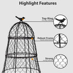 Garden Cloches for Plants, Large Plant Protectors from Animals, Pack 6
