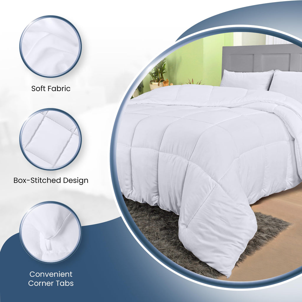 Utopia Bedding Duvet Insert, Comforters Queen Size 88 x 88 Inches, White