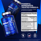 AlphaSurge Male Enhancing Supplement & Testosterone Booster - 60 Day Supply