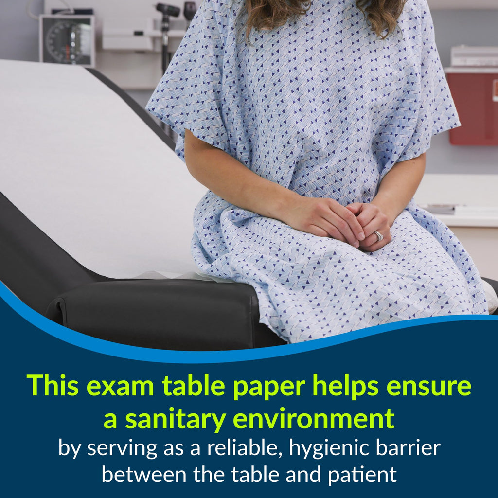 TIDI 517 Avalon Exam Table Paper, White, 21” x 225’ (Pack of 12) ― Standard Smooth Paper ― Hygienic Barrier ― for Medical Offices, Exam Rooms, Daycare Centers, Spas, Tattoo Studios ― Medical Supplies