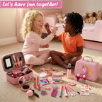 For Ideahome Washable Kids Makeup Girl Toys - Real Make Up Set for Toddler Little Girls Princess, Christmas Birthday Gift for Girls 4-12 Year Old