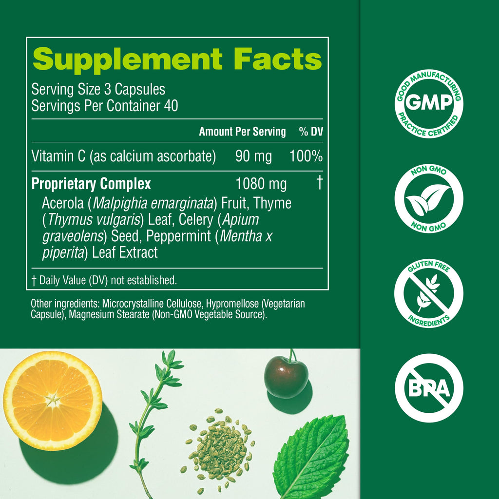 Organika Goutrin Uric Acid Flush for Gout (120 Caps): Gentle Gout Support with Cherry, Thyme, Celery Seed, Peppermint, & VIT C: Clean & Vegan Gout Supplements for Men & Women - Metabolism & Mobility