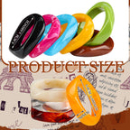 Liliaafar 16 Pcs Colorful Acrylic Resin Chunky Bangle Bracelets for Women, Punk Cuff Wristband Thick Statement jewelry Gifts(Irregular,Retro Color)