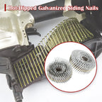 findmall 1-1/2 Inch 3600 Count Siding Nails 15-Degree Wire Collated Coil Full Round Head Hot-Dipped Galvanized Siding Nails