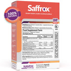 NAVEH PHARMA Saffrox™ Saffron Supplements | 30 High Strength Saffron Extract Capsules | Affron® 28mg | Natural Mood Booster, Focus & Brain Supplement