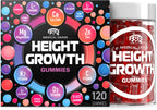 BIOTEQUELAB Height Growth Increase Gummies Vitamins, Grow Tall Supplement, Calcium, Magnesium, Zinc, Ashwagandha, Glucosamine Multivitamin for Teens, Kids, 120 Gummies