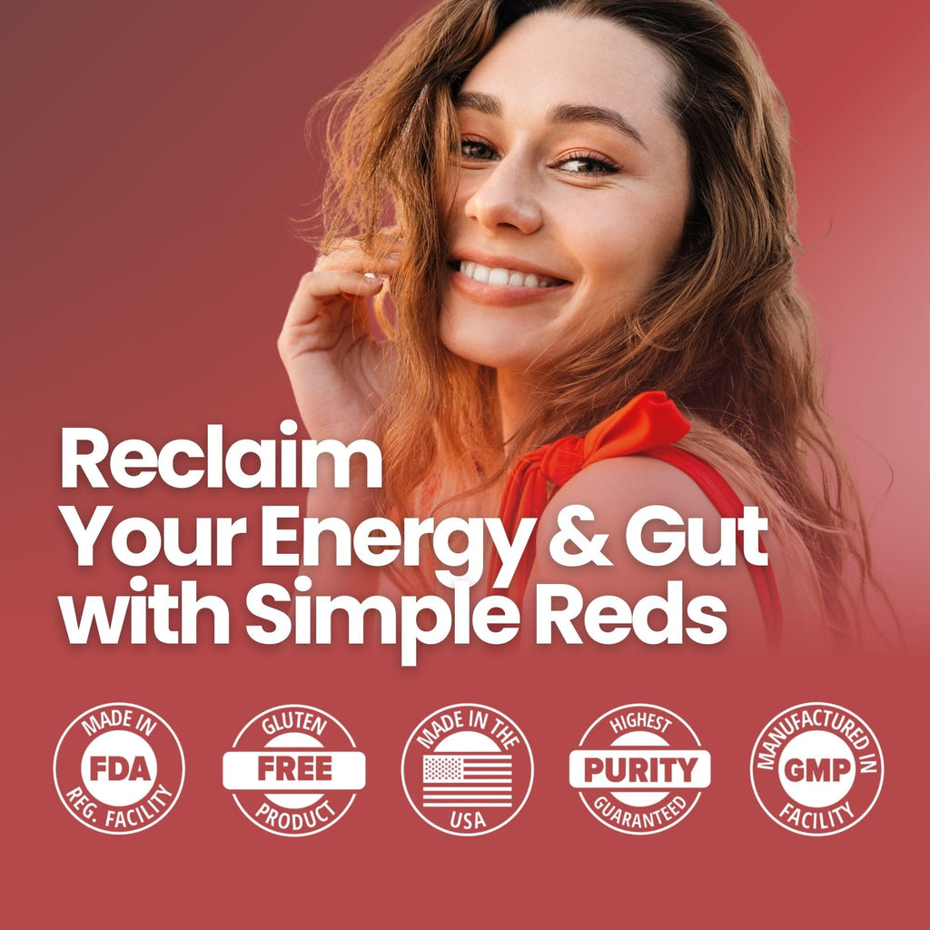Layer Origin Simple Reds - Organic Red Polyphenols Whole Fruit Powder | Only Real Red Whole Fruits & Zero-fillers | 30 Servings