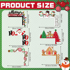 Qunclay 6 Pcs Christmas Door Corner Frame Decoration Christmas Door Topper