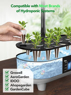 Growell 240 Pcs Hydroponic Pods Kit, 120 Grow Sponges & 120 Pod Labels