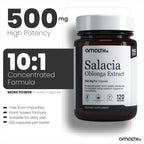 AMALTH Salacia Oblonga Capsules 500 mg | Salacia Oblonga Extract Supplement | Herbal Extract Formula | Plant Based Supplement | Natural Botanical Capsules | Non-GMO | 120 Veg Capsules