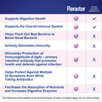 Florastor Kids Dual Action Probiotic Supplement, Strengthens Kids' Digestive & Immune Health, 20 Easy-to Mix Powder Sticks, Packaging May Vary