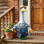 Spring Porch Goose Outfit Gardener Goose Costume for Outdoor Lawn Decor