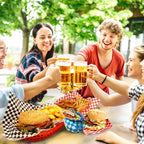 Ninsula Deli Paper Sheets 126P, 11.5x11.5 In Checkered Sandwich Paper Wraps, 6 Colors Basket Liners For Food Serving, Grease Resistant Burger Wrappers for BBQ, Picnic, Party(Colorful)