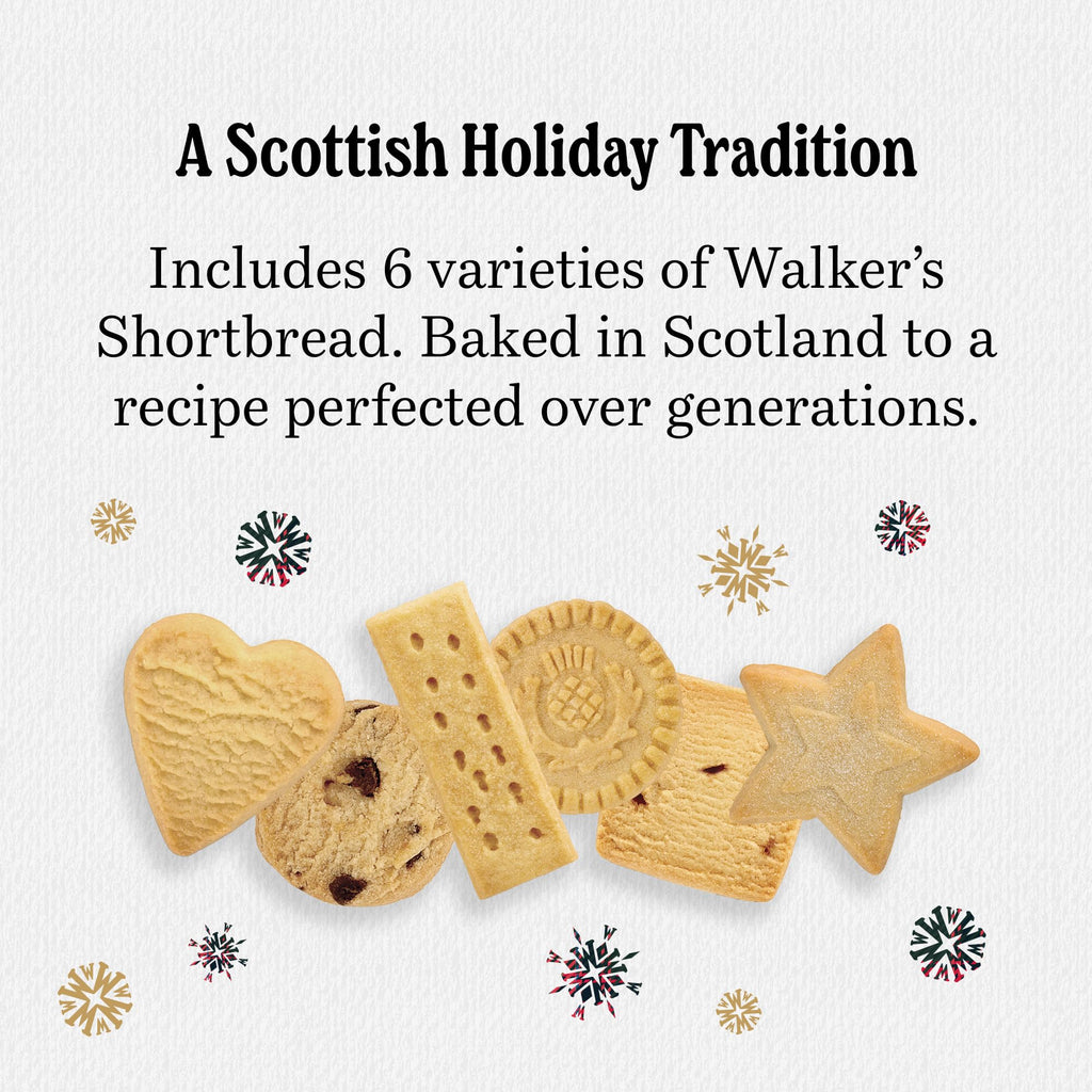Walker’s 2026 Advent Calendar with Shortbread Cookies from Scotland - 24 Count (10.4 oz) - Limited Edition Cookie Box with Christmas Cookies in Various Shapes and Flavors