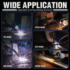 YESWELDER Auto Darkening Welding Helmet, Large View, LYG-M800H