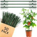 Threehoney 50 Pcs Adjustable Plant Stake Arms for Tomato Cage 11 Inch Expandable Trellis Connectors 11mm Diameter Garden Plant Stake Arms for Tomato Cage Vegetable Climbing Attach