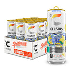 CELSIUS Sparkling Spritz Vibe Summer Edition, Sugar Free Energy Drink, 12 Fl Oz (Pack of 12)