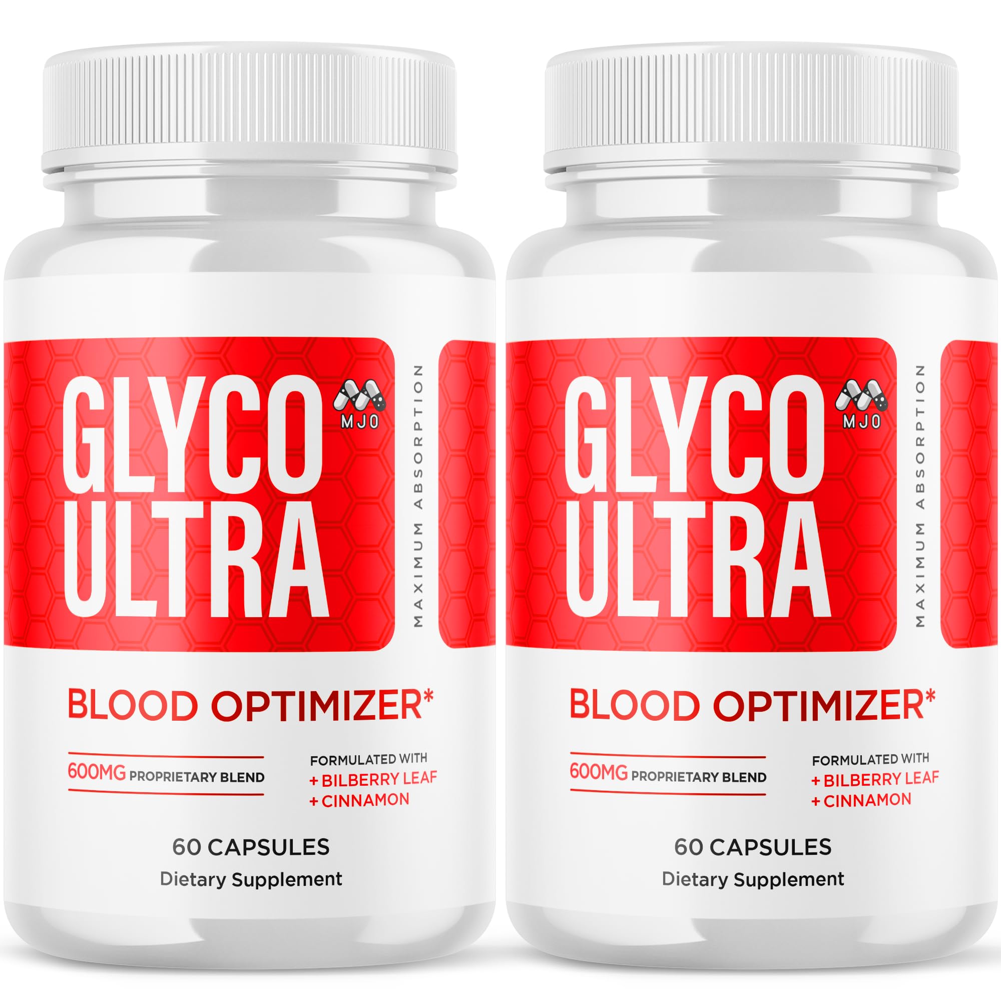 (2 Pack) Glyco Ultra Blood Optimizer Capsules, Official Glyco Ultra Blood Support Pills with All Natural Ingredients, Advance Health & Wellness Supplement with Max Strength Multivitamins(120 Capsules)