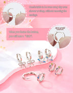 Hypoallergenic Screw Back Earrings for Women Girls Kids Surgical Steel Earrings for Sensitive Ears Cute Heart CZ Flower Butterfly Toddler Girl Earrings Screwback Studs Hoops, Star Age：overyears 4 old