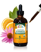 Herb Pharm Kids Certified-Organic Alcohol-Free Echinacea Glycerite Liquid Extract, 4 oz