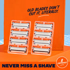Dollar Shave Club - 4 Blade Razor Refills (8 Pack) - Razors for Men