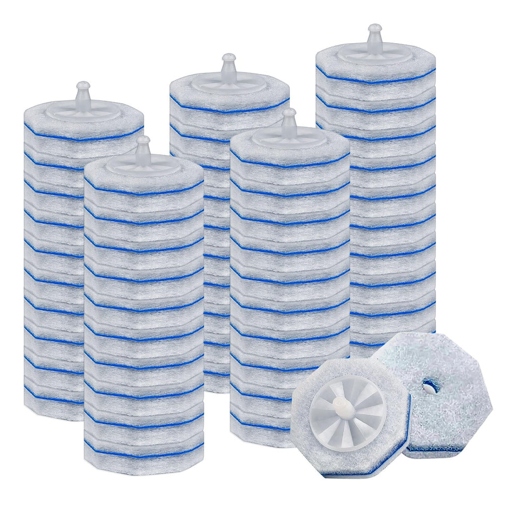 50 Pcs Disposable Toilet Bowl Wand Refills for Clorox, Upgraded Replacement Heads System Compatible with Clorox Toilet Wand Refills for Bathroom Cleaning