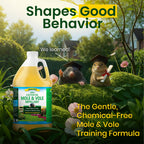 Nature's MACE Mole and Vole Mace, Mole Deterrent for Yard, 1 Gallon, 100% Pure Castor Oil, Lawns, Mole Repellent, Stop Tunneling, Mole Remover Treatment, Castor Oil Repellent, People, Pet, Plant Safe