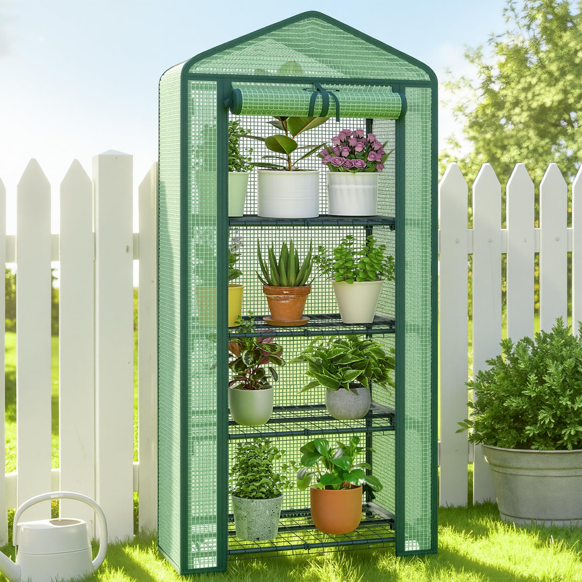 TianC beauty 4-Tier Mini Greenhouse for Indoor Outdoor