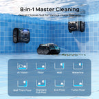 WYBOT (2026 New) C2 Vision AI Camera Robotic Pool Cleaner, Ultra-Fine Filter System Pool Robot, Powerful Suction, Wall Climbing, Waterline Cleaning, Gray Green