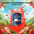 Vitabod Melatonin 20mg Gummies - 180 Count - Drug Free - Natural Strawberry Flavor - Vegetarian, Non-GMO, Gluten Free (3 Bottles)