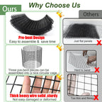 6 Pack Plant Protector from Animals, 13.5" Dia x 14" H Wire Plant Protectors, 18pcs Pre-Bent Metal Mesh to Keep Animals Out with Zip Ties & Stakes (6 Packs)