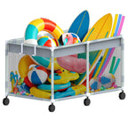 285 Gallon 69" Pool Float Storage – XXL Large Outdoor Pool Toy Storage Organizer for Pool Noodles, Toys, Floats, Equipment, Mesh Rolling Pool float Holder for Swimming Accessories, 69Lx33Wx35H Inch