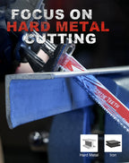 EZARC Carbide Reciprocating Saw Blade R978HM Endurance for Thick Metal, Cast Iron, Alloy Steel 9-Inch 8TPI, 1-Pack
