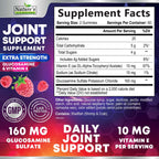 Joint Support Supplement - Extra Strength Glucosamine Gummy Supports Joints Health & Flexibility for Back, Knees, Hands - Natural Vitamin E Immune Support - Best Gummies for Women & Men - 120 Gummies